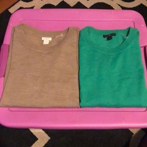 Set of 2 jcrew Teddie sweaters